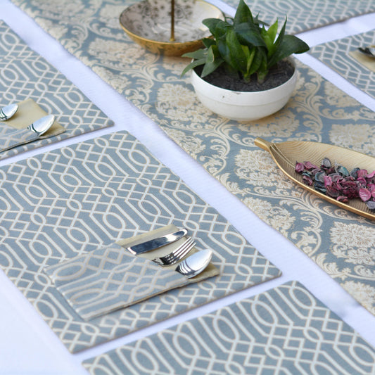 Carlson Sand Grey Table Set