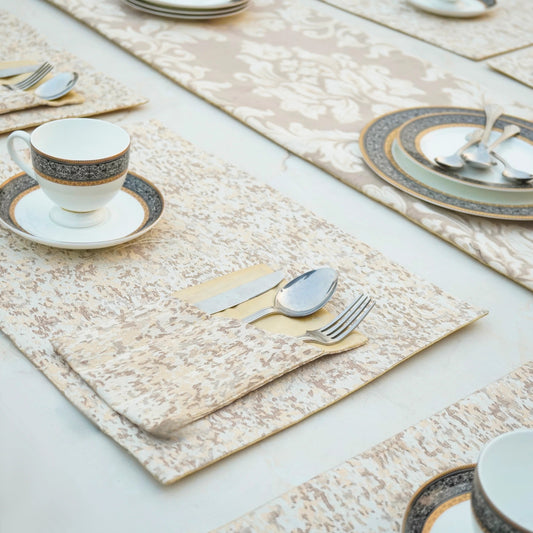 Floral Royale Sandstone Cream Table Set