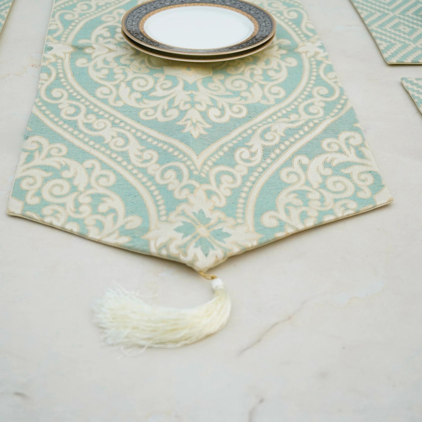 Tribal Luxe Mint Green Table Set