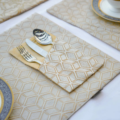 Paradise Bloom Golden Cluster Table Set
