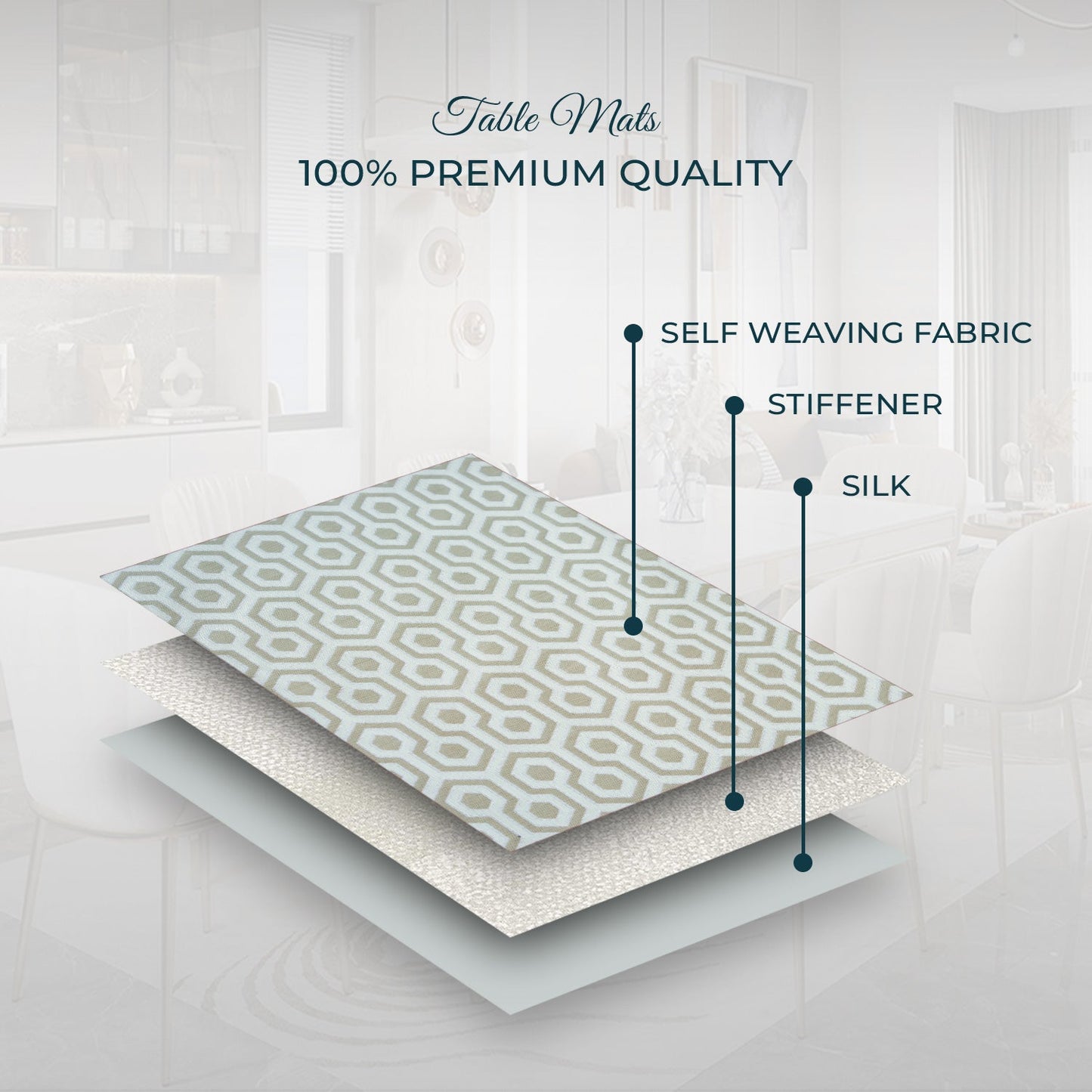 Floral Hive Stem Brown Table Set